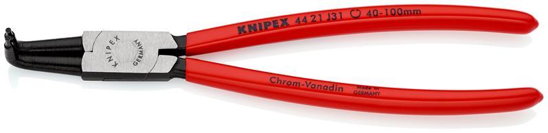 Sicherungsringzange J 31 f.Bohrungen D.40-100mm pol.KNIPEX