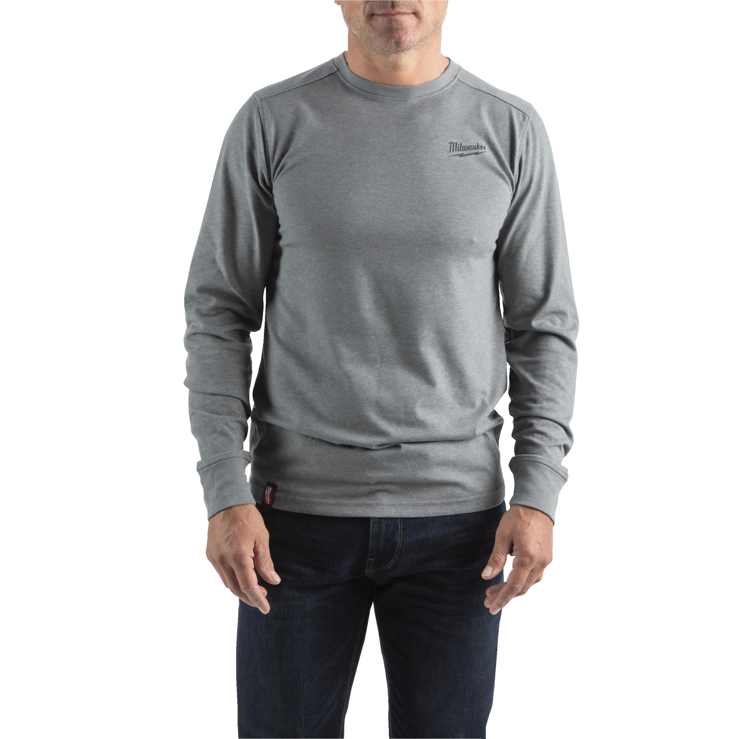 HTLSGR-XXL Hybrid-Shirt lang grau 