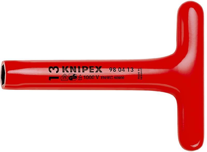 KNIPEX 98 05 17 Steckschlüssel mit T-Griff 300 mm