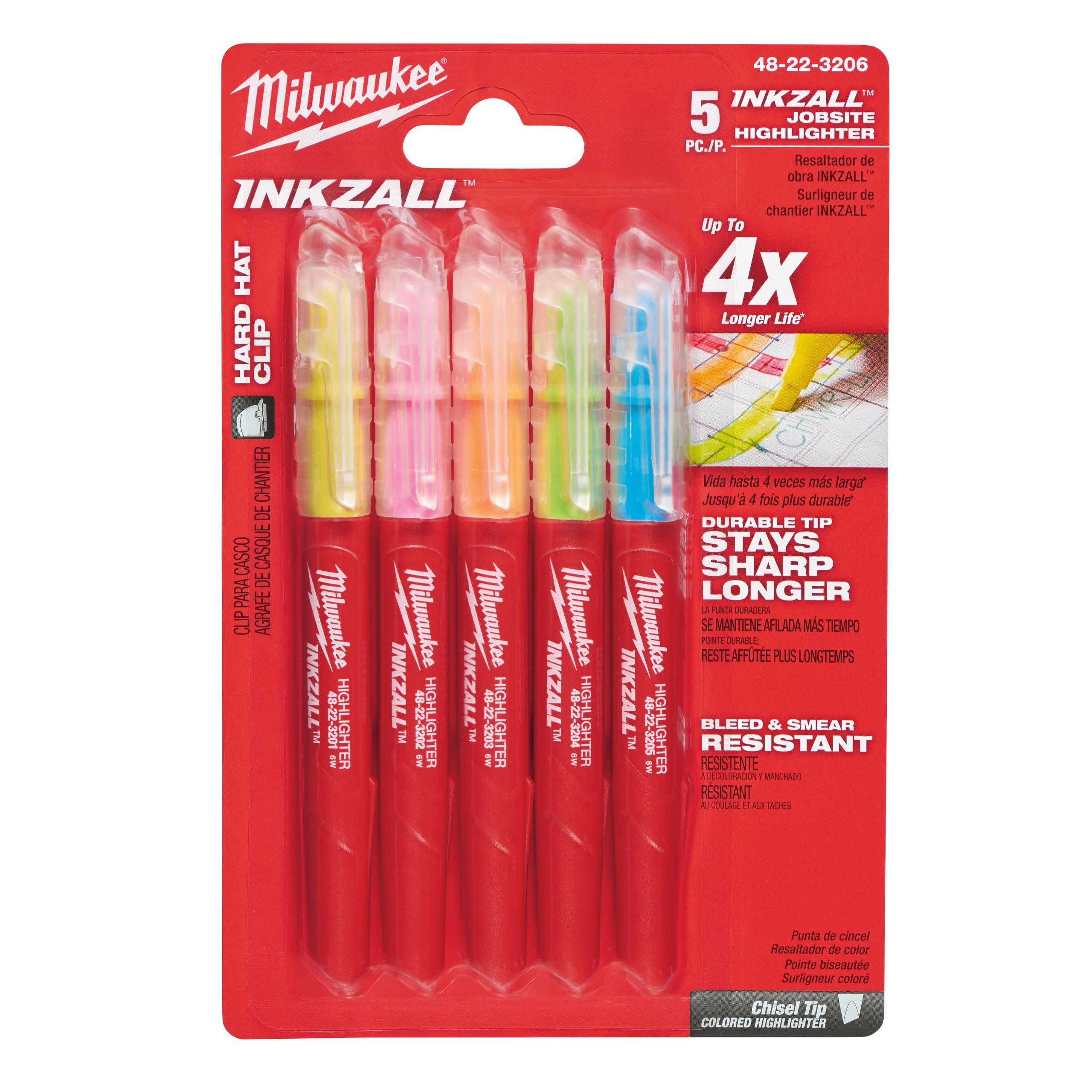 INKZALL Leuchtmarker farb.sortiert (5pc) INKZALL Leuchtmarker farb.sortiert (5pc)