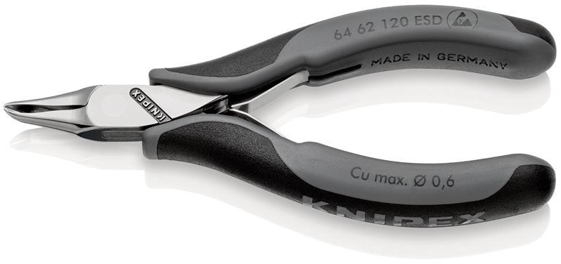 KNIPEX 64 62 120 ESD Elektronik-Vornschneider ESD mit Mehrkomponenten-Hüllen 120 mm KNIPEX 64 62 120 ESD Elektronik-Vornschneider ESD mit Mehrkomponenten-Hüllen 120 mm