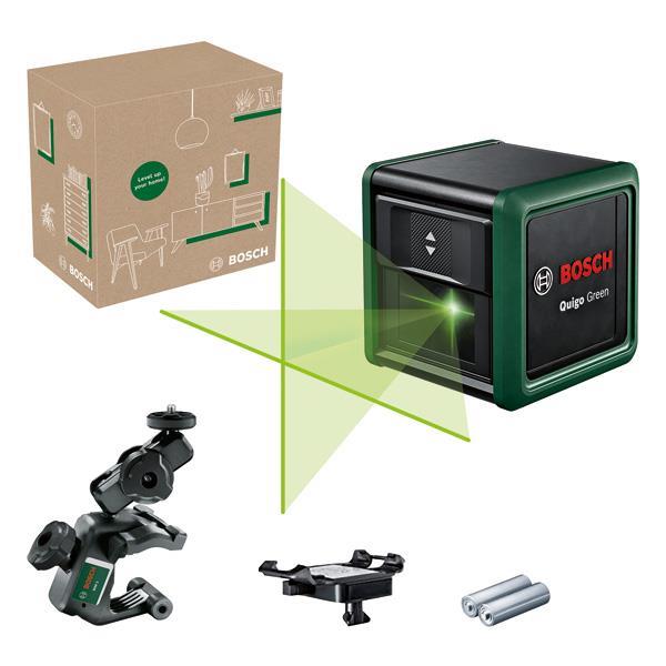 BOSCH Kreuzlinien-Laser Quigo Green, eCommerce-Karton