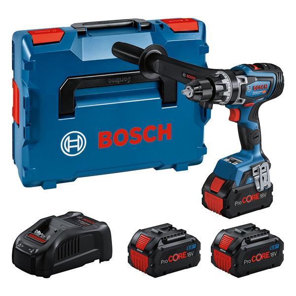 BOSCH Prof. Set: Akku-Schlagbohrschrauber GSB 18V-150 C, 3 x ProCORE18V 8.0Ah, L-BOXX