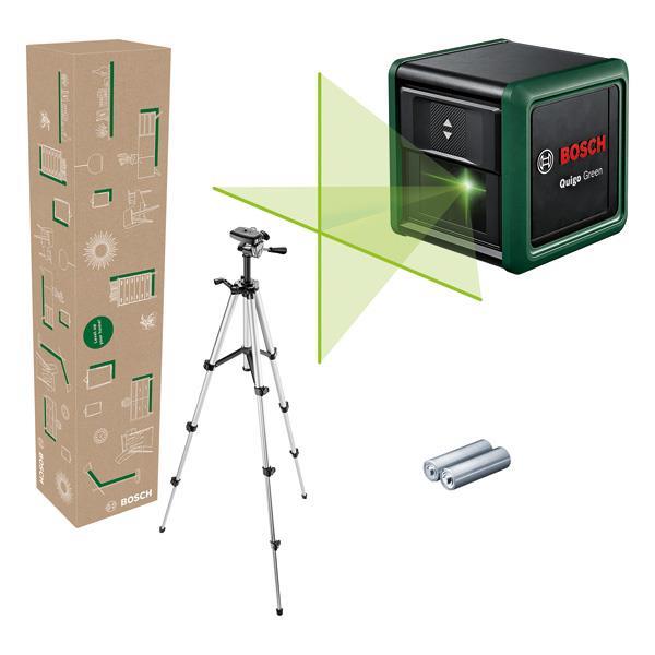 BOSCH Kreuzlinien-Laser Quigo Green Set, eCommerce-Karton