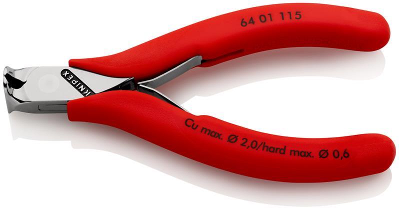 Elektronikvornschn.L.115mm Form 0 Facette ja spiegelpol.Ku.-Überzug KNIPEX