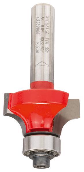 BOSCH Abrundfräser Expert for Wood, 8 mm, D 25,4 mm, R1 6,35 mm, L 12,7 mm, G 55 mm