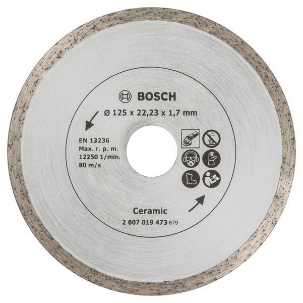 BOSCH Diamanttrennscheibe für Fliesen, Durchmesser: 125 mm