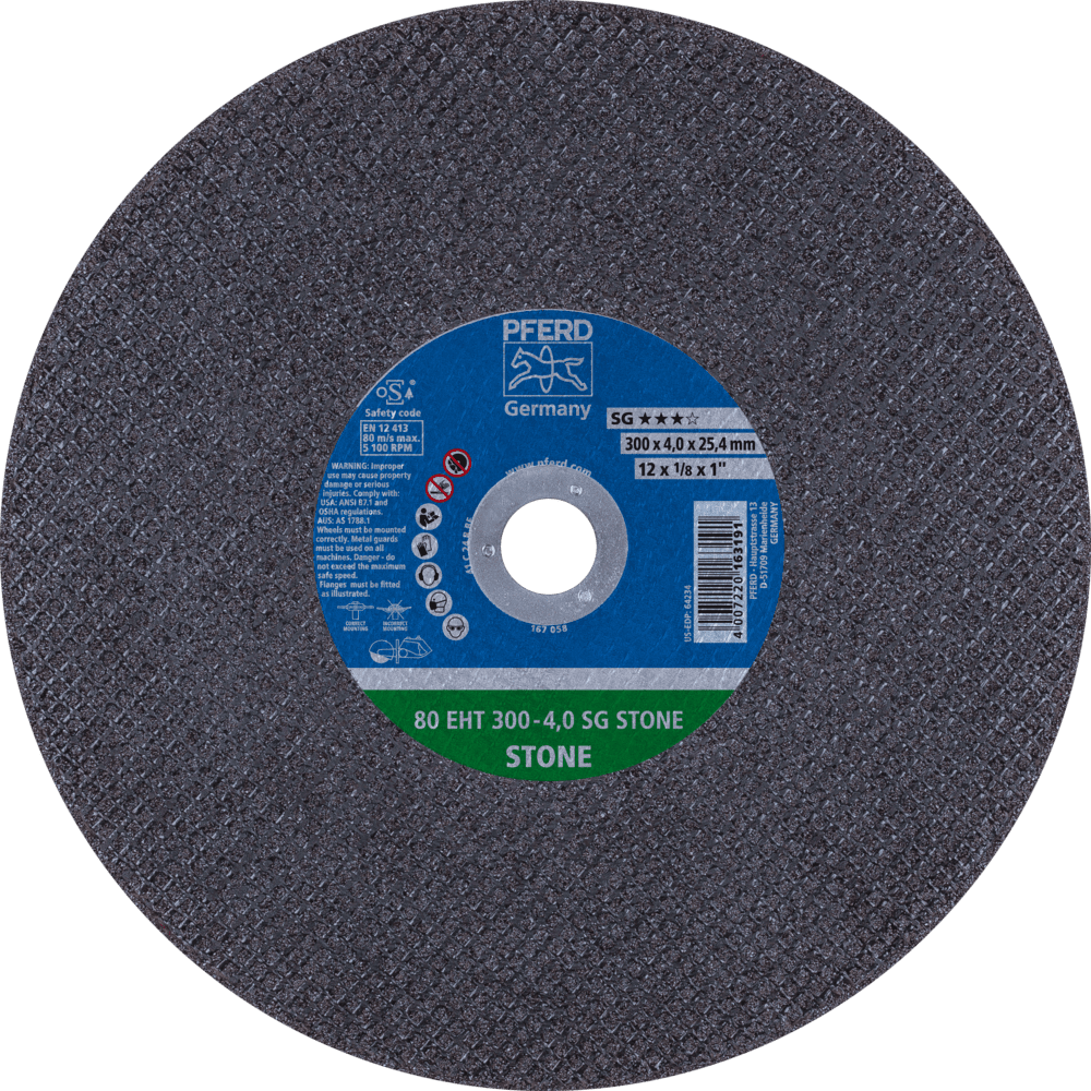 PFERD Trennscheibe Trennschleifer EHT 300x4,0x25,4 mm SG STONE für Stein (80 m/s) PFERD Trennscheibe Trennschleifer EHT 300x4,0x25,4 mm SG STONE für Stein (80 m/s)