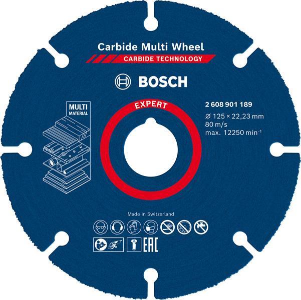 BOSCH EXPERT Carbide Multi Wheel Trennscheibe, 125 mm, 22,23 mm