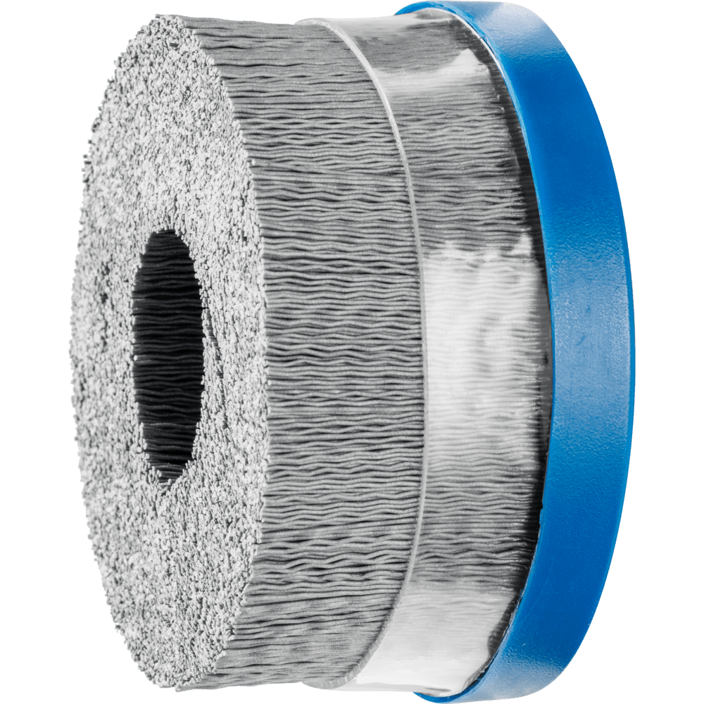 PFERD COMPOSITE Tellerbürste DBUR Ø 100x22,2 mm Bohrung SiC-Filament-Ø 0,55 mm Korn 320 stationär