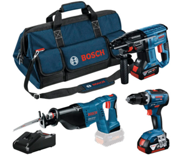 BOSCH 18V-Profi-Set + Gratis Akku-Adapter BOSCH 18V-Profi-Set + Gratis Akku-Adapter