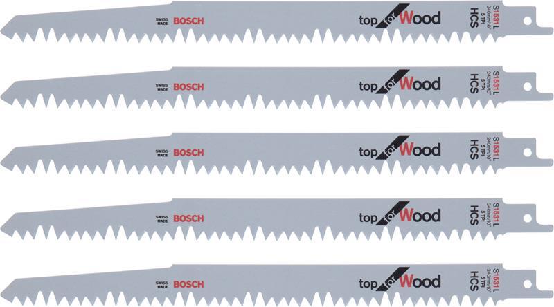Säbelsägeblatt S 1531 L, Top for Wood, 5er-Pack