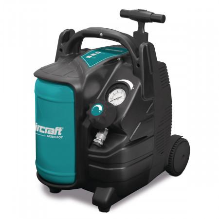 Aircraft Kolbenkompressor Mobilboy 185 OF  E - mit Ausblaspistole u. 5 m Spiralschlauch Aircraft Kolbenkompressor Mobilboy 185 OF  E - mit Ausblaspistole u. 5 m Spiralschlauch