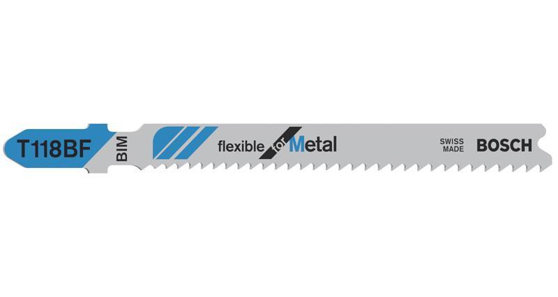 BOSCH Stichsägeblatt T 118 BF Flexible for Metal, 25er-Pack BOSCH Stichsägeblatt T 118 BF Flexible for Metal, 25er-Pack