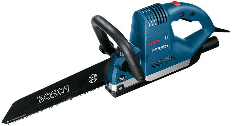 BOSCH Elektrofuchsschwanz GFZ 16-35 AC, 2x Sägebl. f. Porenbet., 2x f. Holz + Kunstst.