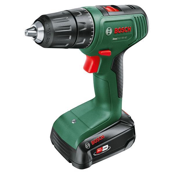 BOSCH Akku-Bohrschrauber EasyDrill 18V-40, 1 x Akku PBA 18V 1.5Ah + SystemBox