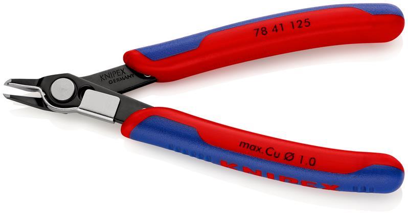 Elektronik-Seitenschneider Super-Knips® L.125mm Form 4 Facette nein brün.KNIPEX