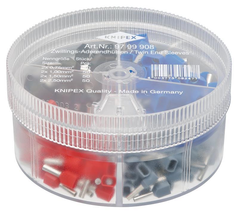 Sortimentsbox 200-tlg.2x0,75-2x2,5mm² Ku.-Box KNIPEX Sortimentsbox 200-tlg.2x0,75-2x2,5mm² Ku.-Box KNIPEX