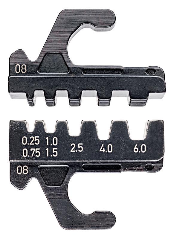 KNIPEX 97 39 08 Crimpeinsatz für isolierte + unisolierte Aderendhülsen 0,25 - 6 mm² KNIPEX 97 39 08 Crimpeinsatz für isolierte + unisolierte Aderendhülsen 0,25 - 6 mm²