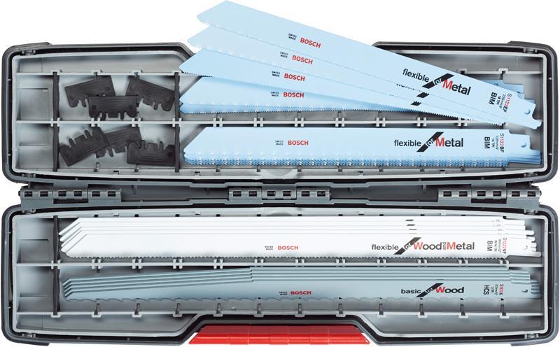 BOSCH 20-tlg. Säbelsägeblatt-Set, ToughBox für Wood and Metal