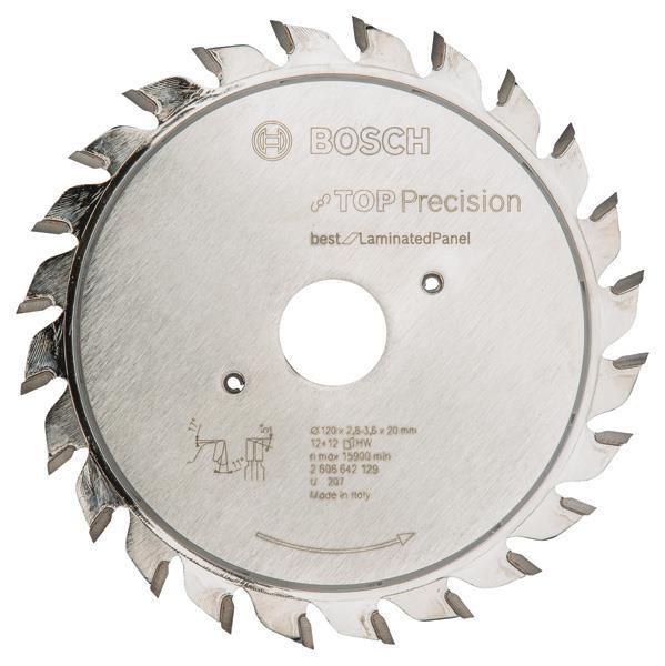 BOSCH Vorritzblatt Top Precision Best for Laminated Panel, 120 x 20 x 2,8 - 3,6 mm