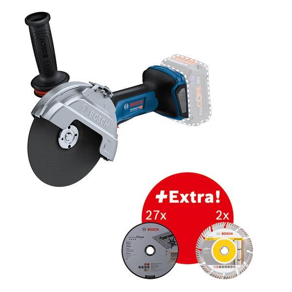 BOSCH Akku-Winkelschleifer GWS 18V-180 P Professional, ohne Akku + Zubehör BOSCH Akku-Winkelschleifer GWS 18V-180 P Professional, ohne Akku + Zubehör