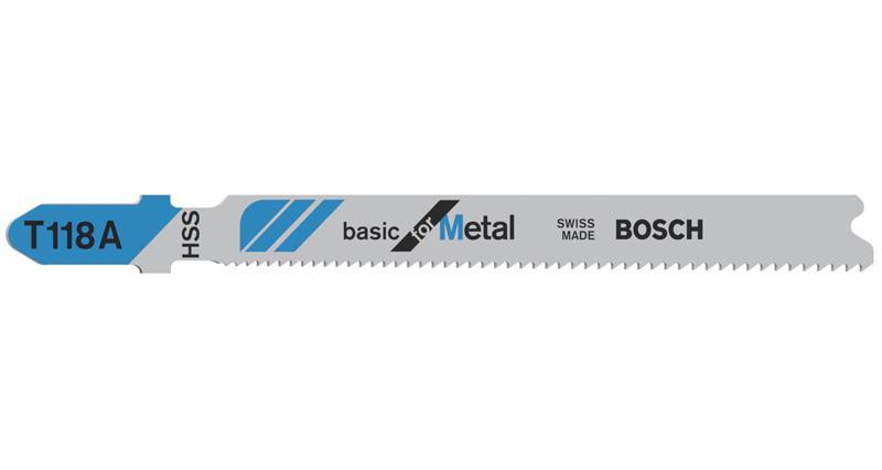 Stichsägeblatt T 118 A Basic for Metal, 5er-Pack