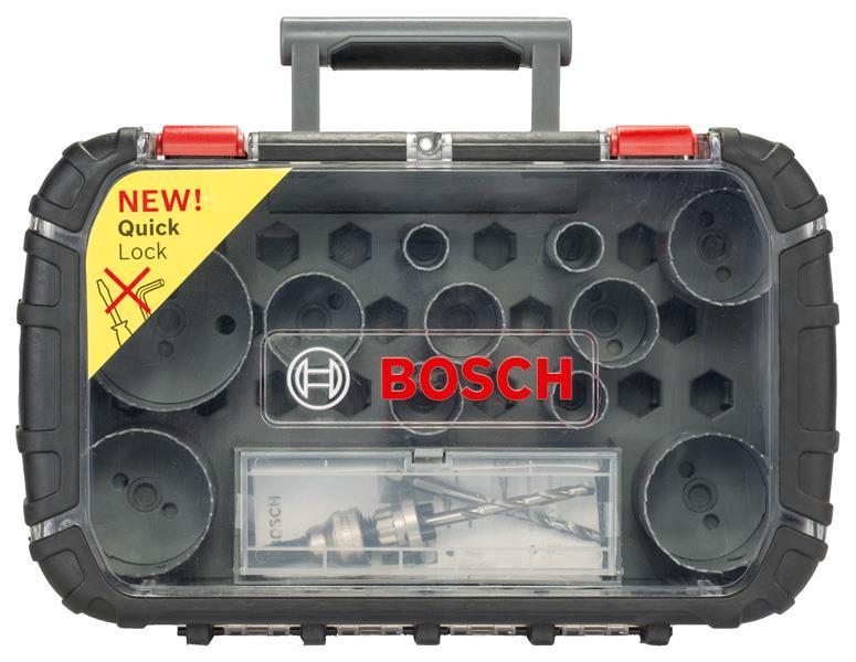 BOSCH 11-teiliges HSS Bi-Metall-Lochsägen-Set für Elektriker, 22–65 mm