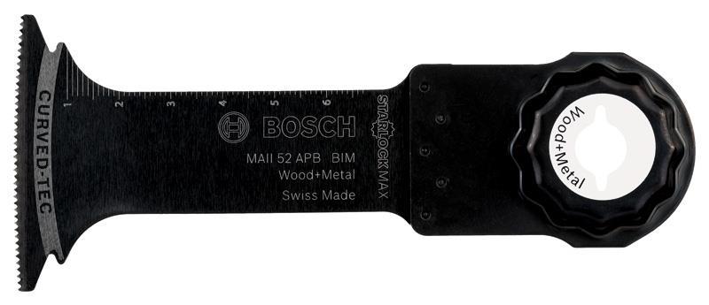 BOSCH BIM Tauchsägeblatt MAII 52 APB, Wood and Metal, 70 x 52 mm, 10er-Pack