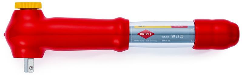 KNIPEX 98 33 25 Drehmomentschlüssel mit Außenvierkant, umsteckbar 290 mm