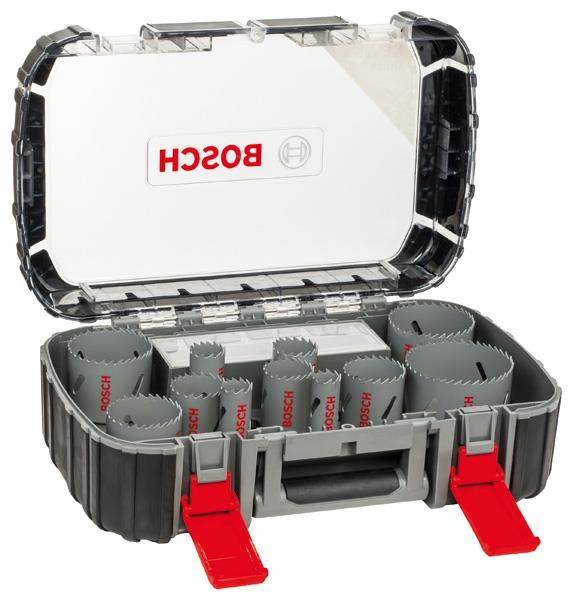 BOSCH 17-teiliges Lochsägen-Set, HSS Bi-Metall, Universal, 20–64/76 mm