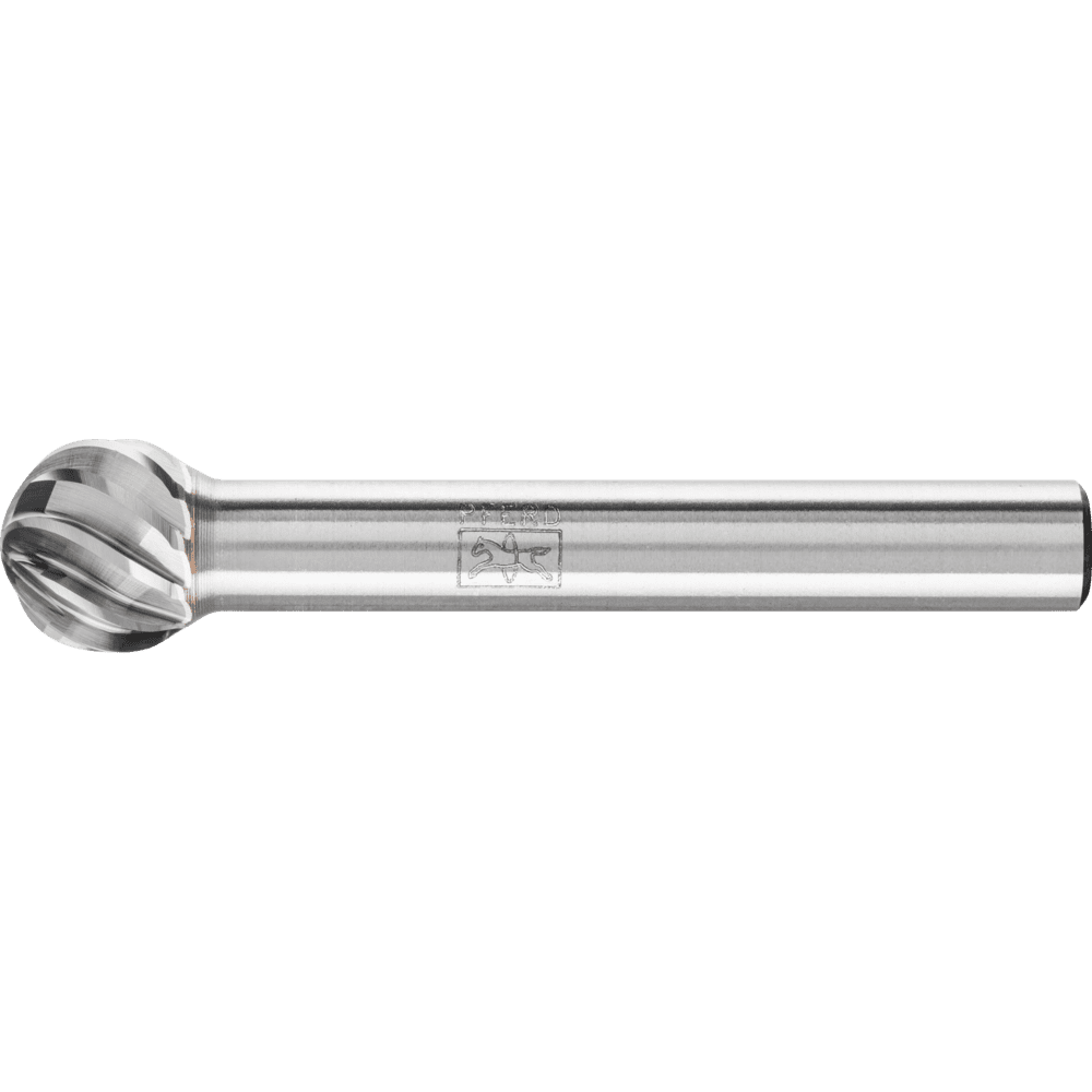 Frässtift KUD D.10mm Kopf-L.9mm Schaft-D.6mm HM Verz.INOX PFERD