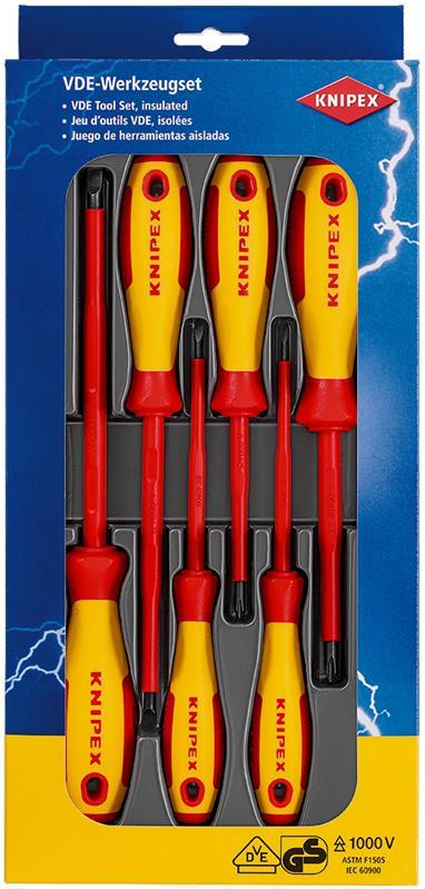 KNIPEX 00 20 12 V01 Schraubendreher-Paket 6-teilig  (SB-Karte/Blister) KNIPEX 00 20 12 V01 Schraubendreher-Paket 6-teilig  (SB-Karte/Blister)