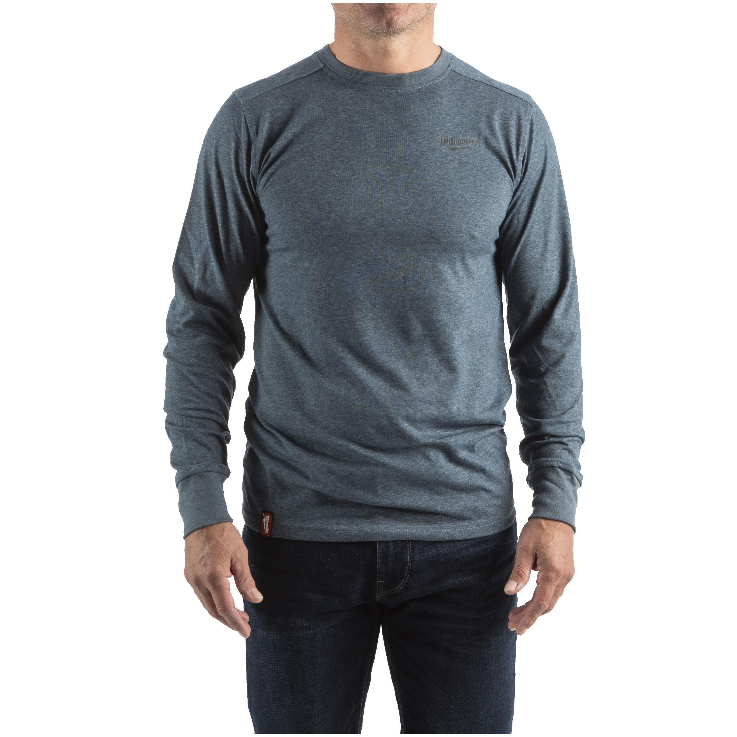 HTLSBLU-M Hybrid-Shirt lang blau 