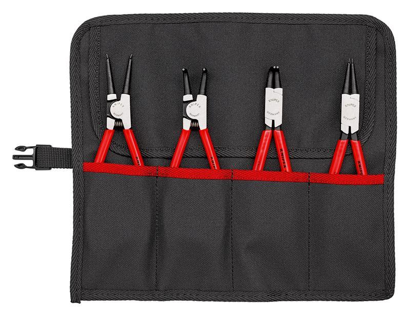 Sicherungsringzangensatz 4-tlg.in Rolltasche 19-60mm KNIPEX