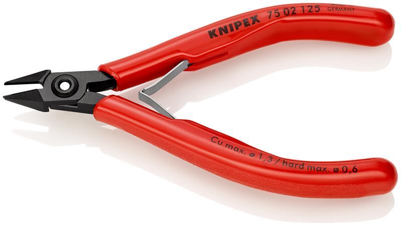 Elektronik-Seitenschneider L.125mm Form 0 Facette ja KNIPEX