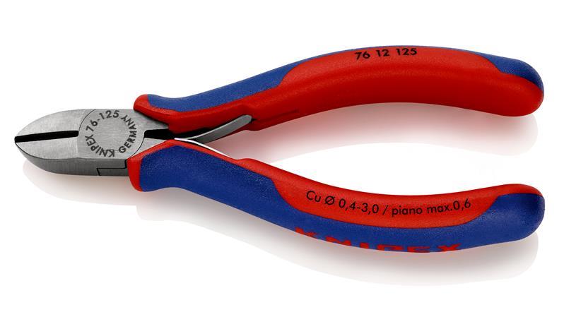 Seitenschneider L.125mm Form 1 Facette ja Kopf pol.Mehrkomp.-Hüllen KNIPEX