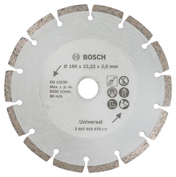 BOSCH Diamanttrennscheibe für Baumaterial, Durchmesser: 180 mm