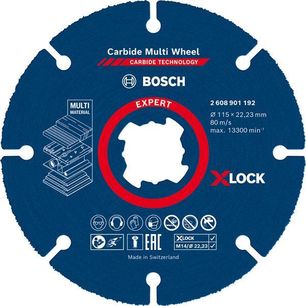 BOSCH EXPERT Carbide Multi Wheel X-LOCK Trennscheibe, 115 mm, 22,23 mm