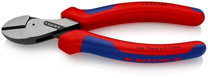 Kompaktseitenschneider X-Cut® L.160mm Kopf pol.Mehrkomp.-Hülle KNIPEX