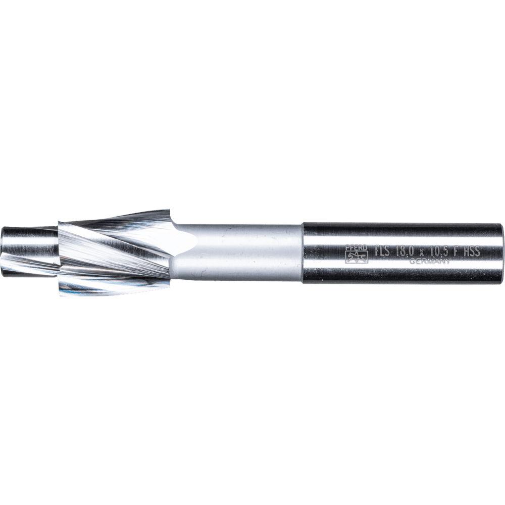 PFERD HSS Flachsenker mit Führungszapfen DIN 373 Ø 18,0mm Schaft-Ø 12 mm fein für Durchgangsloch