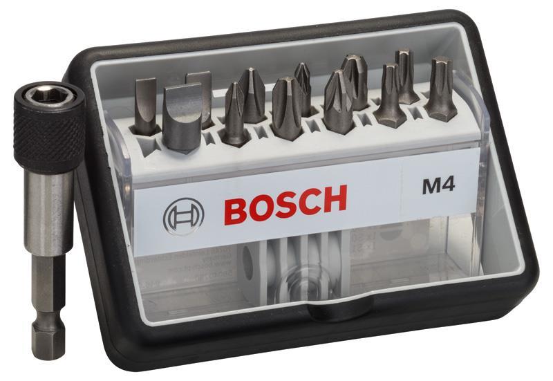 BOSCH 12+1-tlg. Schrauberbit-Set, Robust Line, M PH/PZ/T/S, Extra Hard-Ausführung