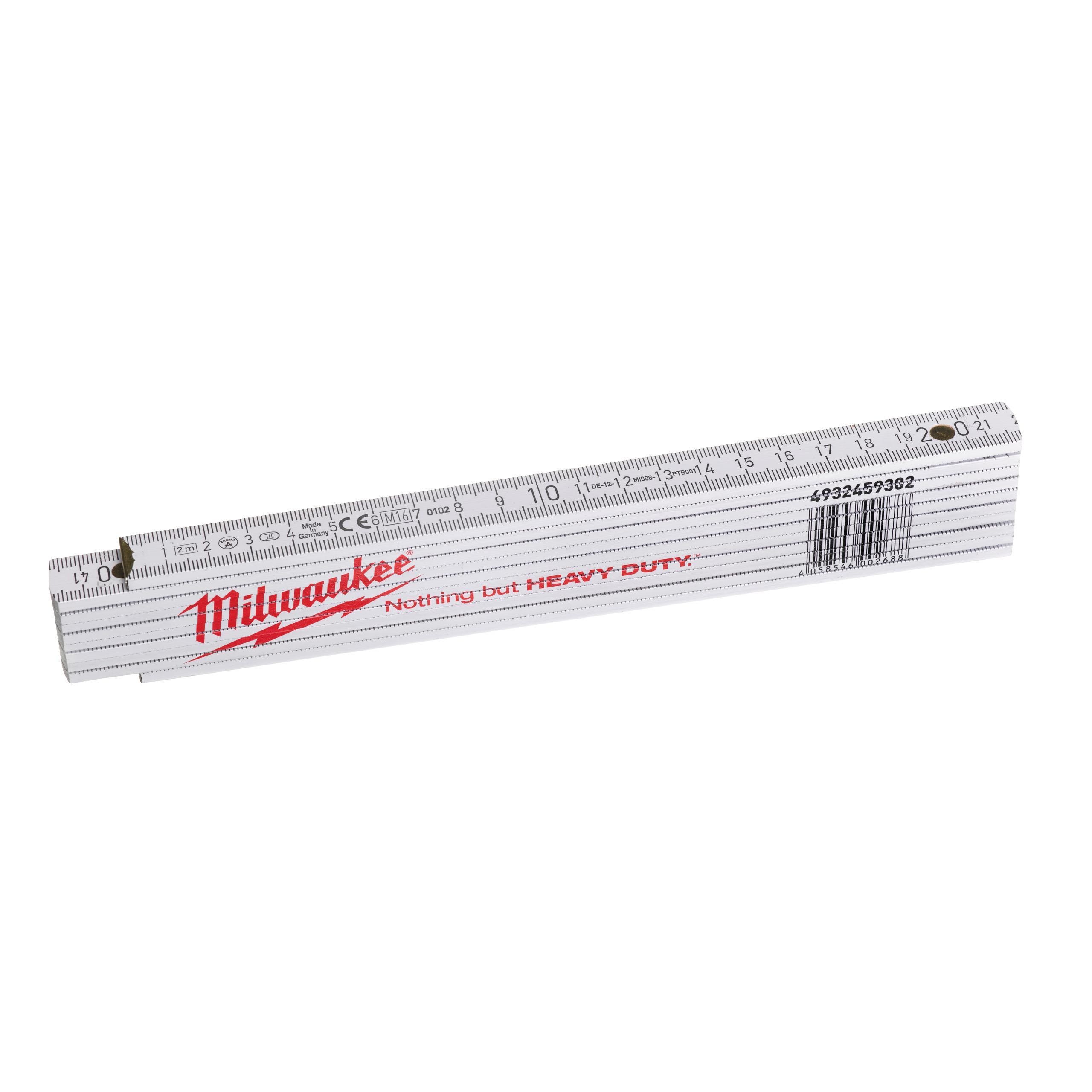 Gliedermaßstab Holz 2m weiß (1) Gliedermaßstab Holz 2m weiß (1)