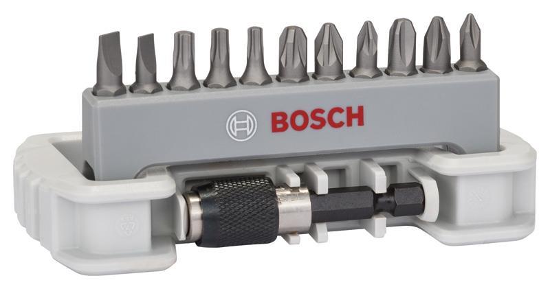 BOSCH 11-tlg. Schrauberbit-Set inklusive Bithalter, PH, PZ, T, S, 25 mm