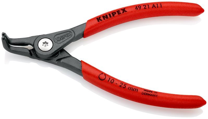 Außensicherungsringzange A 11 f.Wellen D.10-25mm 90Grad gew.L.130mm KNIPEX Außensicherungsringzange A 11 f.Wellen D.10-25mm 90Grad gew.L.130mm KNIPEX