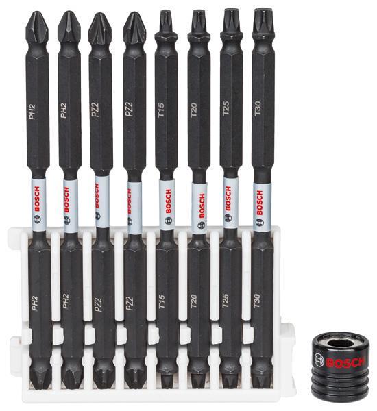 BOSCH Doppelklingen Schrauberbit-Set Impact Control, 9-teilig, diverse, 110 mm