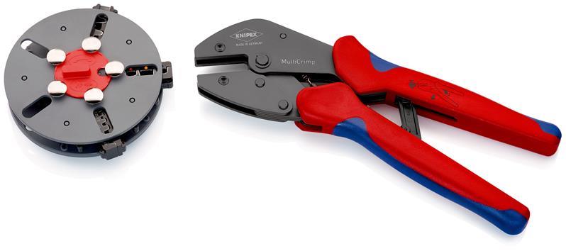 Crimpzange MultiCrimp® L.250mm 3 Wechseleinsätze KNIPEX Crimpzange MultiCrimp® L.250mm 3 Wechseleinsätze KNIPEX