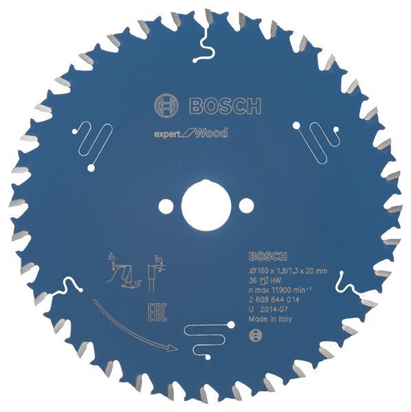 Kreissägeblatt Expert for Wood, 160 x 20 x 1,8 mm, 36