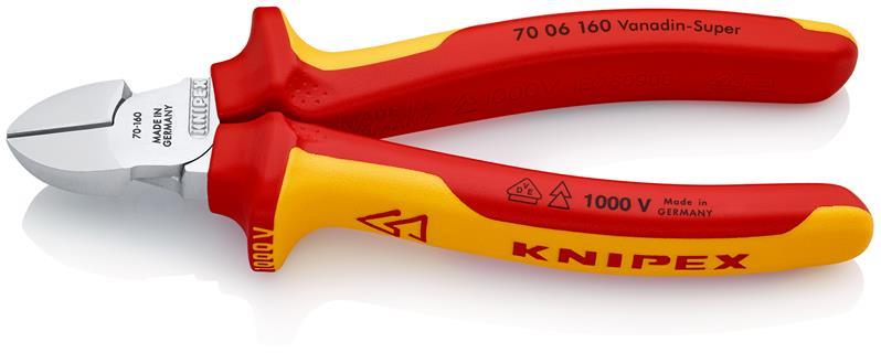 Seitenschneider L.160mm VDE Mehrkomp.-Hüllen KNIPEX