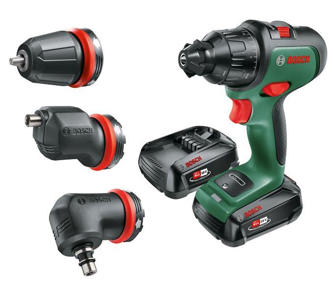 BOSCH Akku-Schlagbohrmaschine AdvancedImpact 18, 2 x Akku PBA 18V 2.5Ah, Tragekoffer